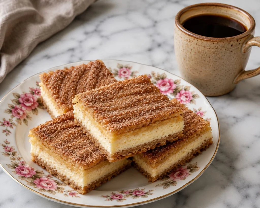 Easy Churro Cheesecake Bars