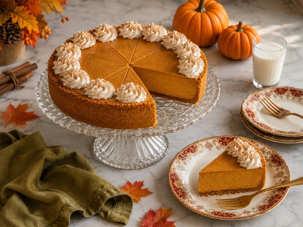 Classic Baked Pumpkin Cheesecake
