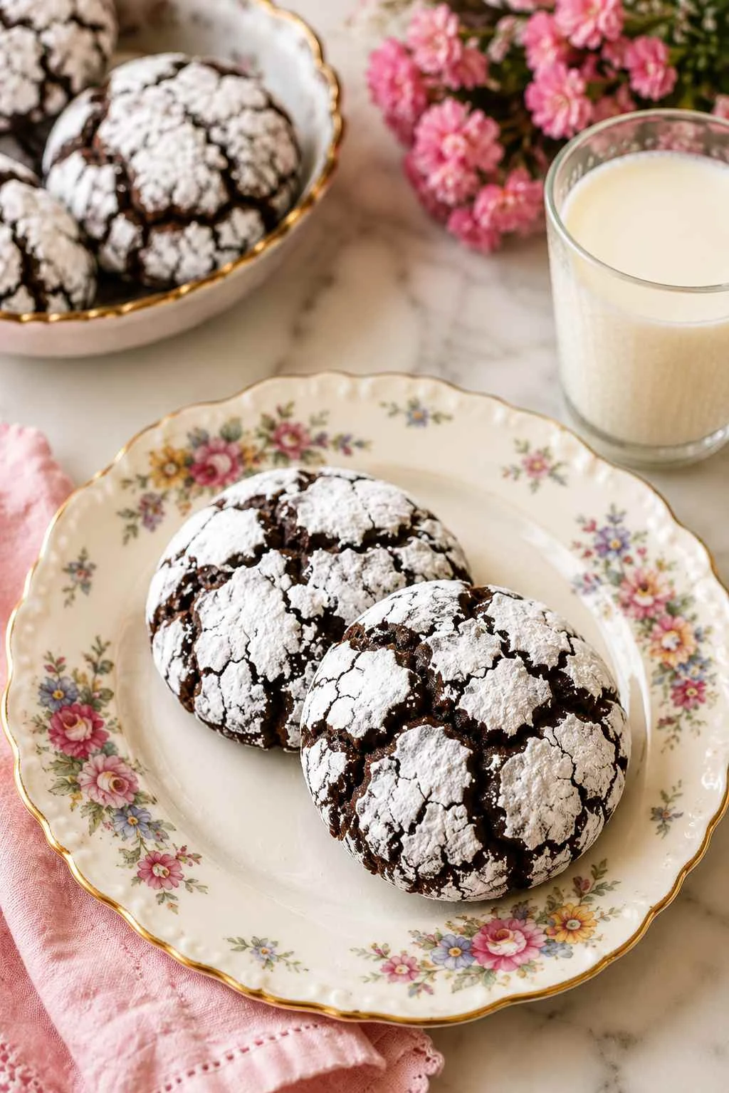 Chocolate Crinkle Cookies