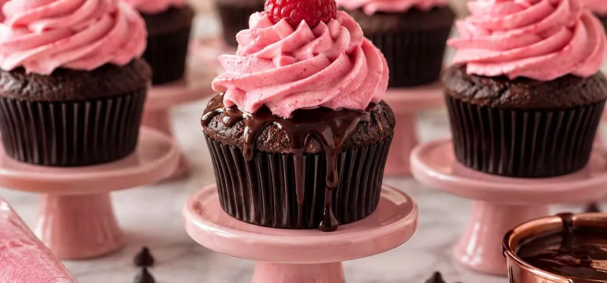 Chocolate Raspberry Cupcake