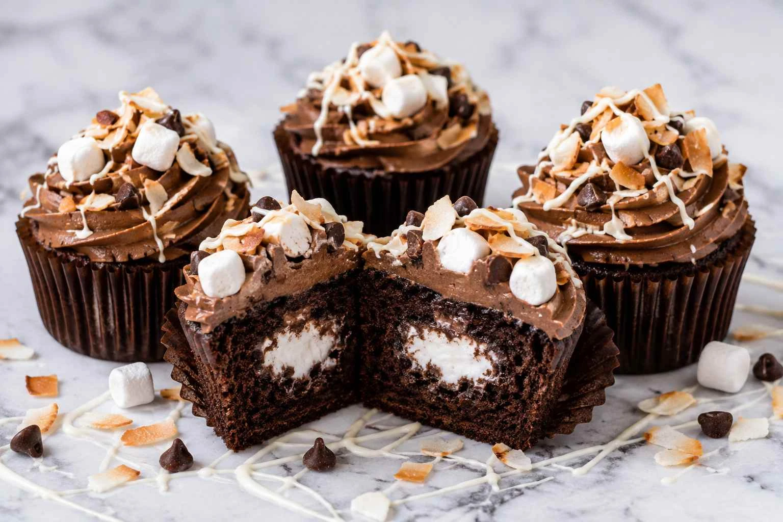Rocky Road Cupcakes