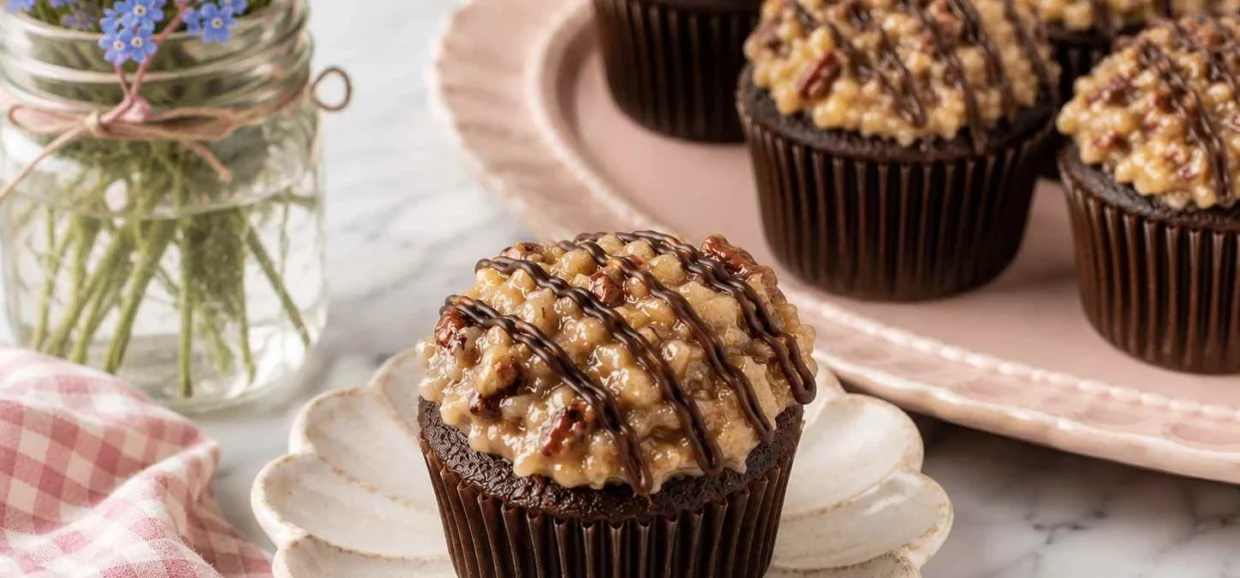german chocolate cupcakes
