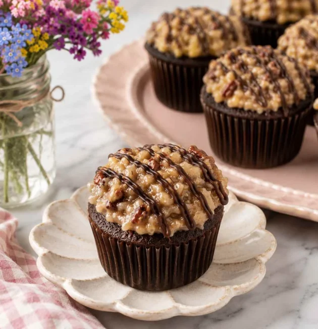 german chocolate cupcakes